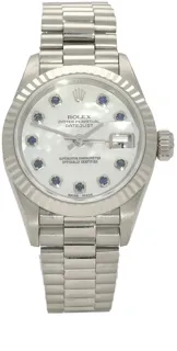 Rolex Lady-Datejust 79179 White gold Mother of Pearl White - Diamond