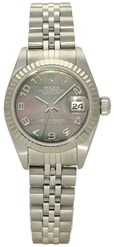 Rolex Lady-Datejust 79174 26mm White gold and Stainless steel Blue