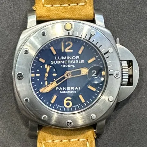 Panerai Submersible PAM 00087 44mm Stainless steel Blue