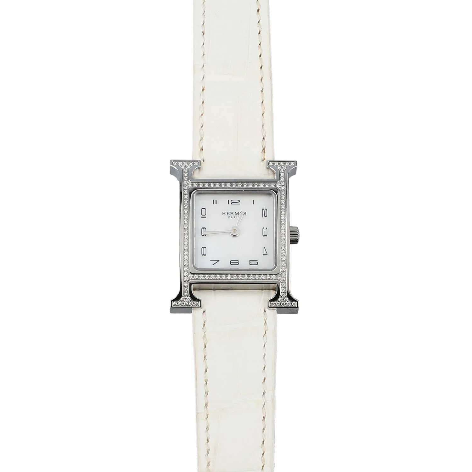 Hermès Hour H Hermès 21mm Stainless steel Mother-of-pearl