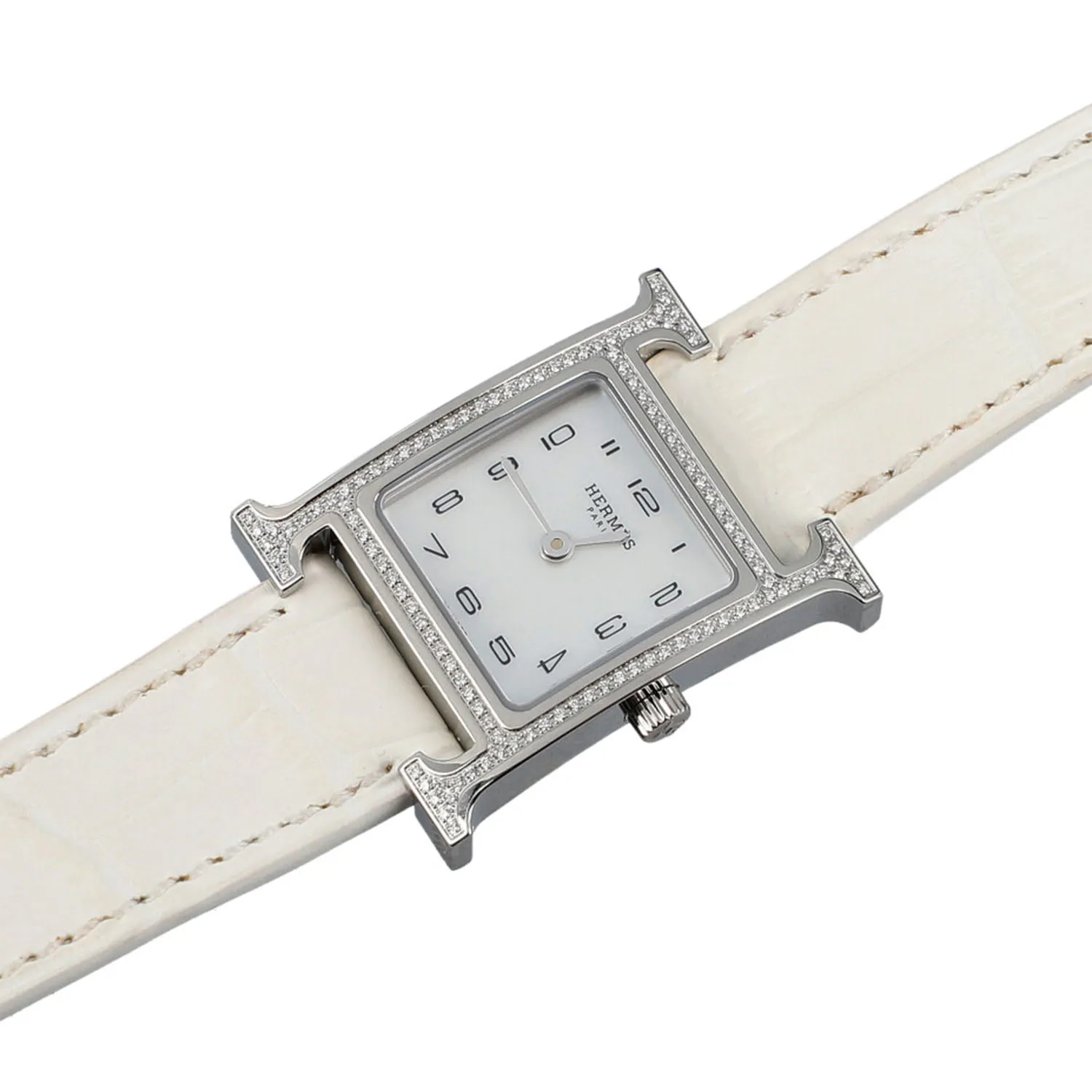 Hermès Hour H Hermès 21mm Stainless steel Mother-of-pearl 2