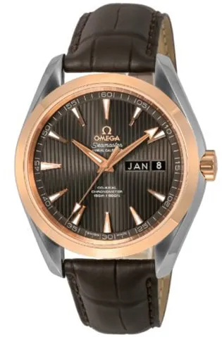 Omega Aqua Terra 231.23.43.22.06.002 43mm Yellow gold and Stainless steel Gray