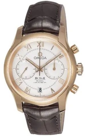 Omega De Ville Co-Axial 431.53.42.51.02.001 42mm Rose gold Silver