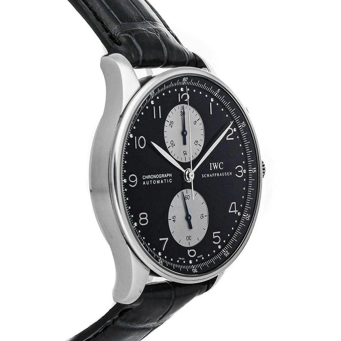 IWC Portuguese Chronograph nullmm Stainless steel Black 3