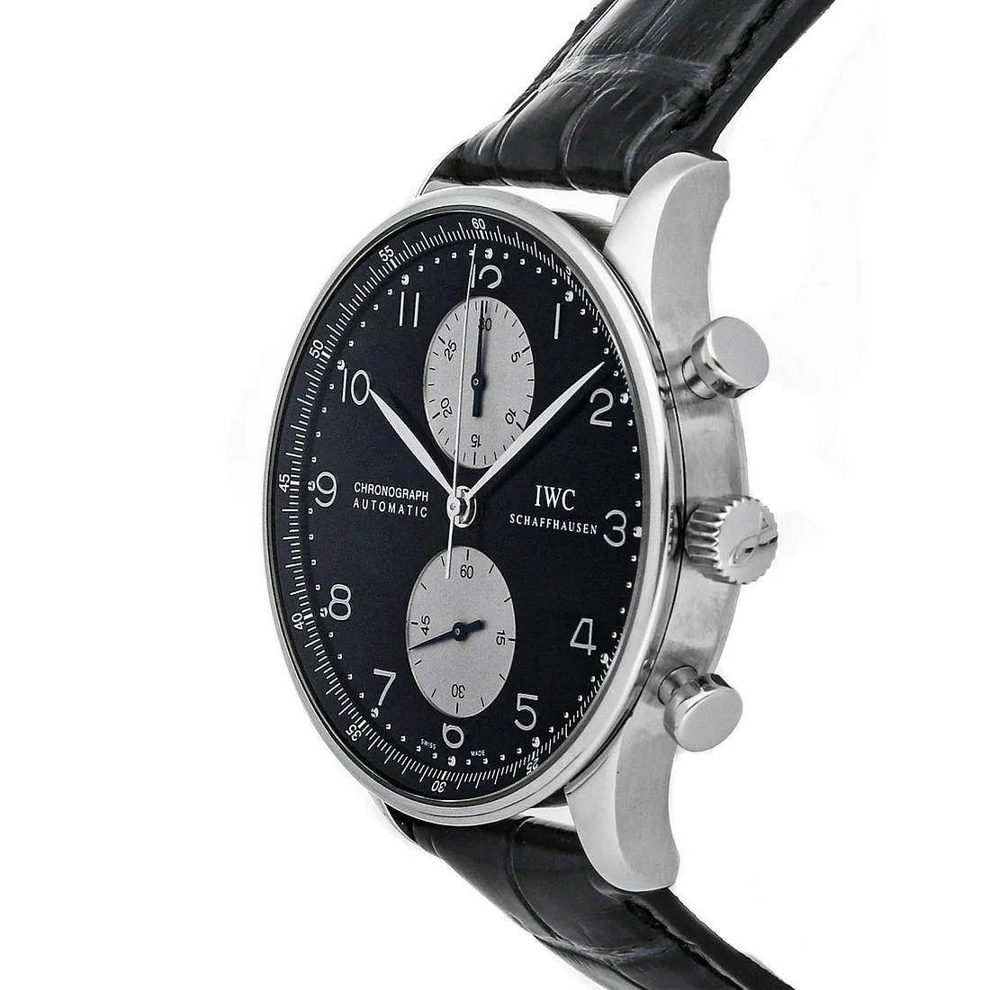 IWC Portuguese Chronograph nullmm Stainless steel Black 2