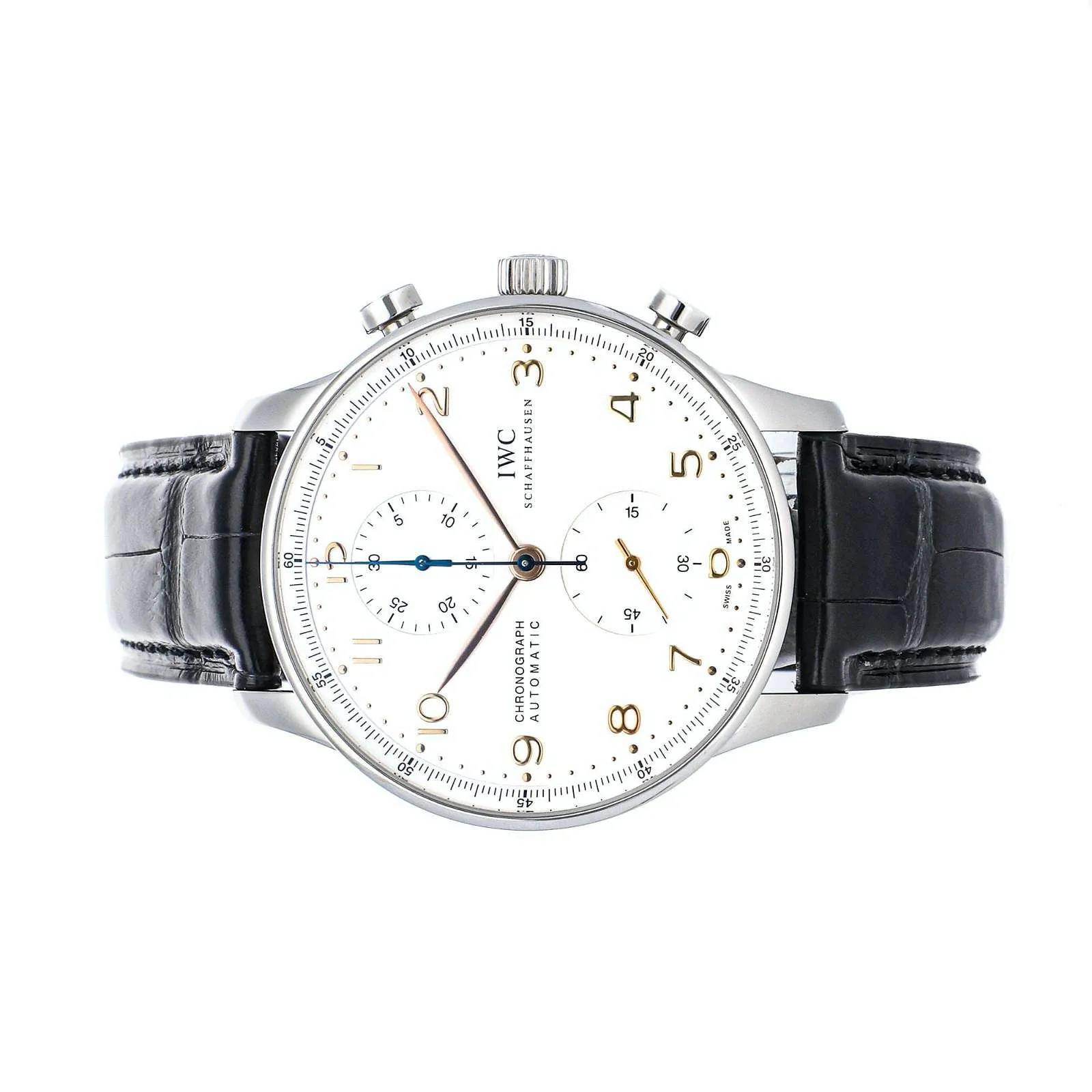 IWC Portuguese Chronograph nullmm Stainless steel White 1