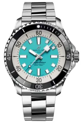 Breitling Superocean A17376211L2A1 44mm Stainless steel Turquoise