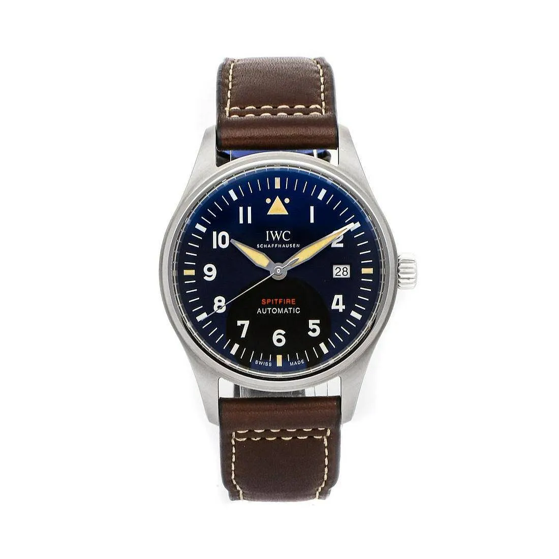 IWC Spitfire 39mm Stainless steel Blue