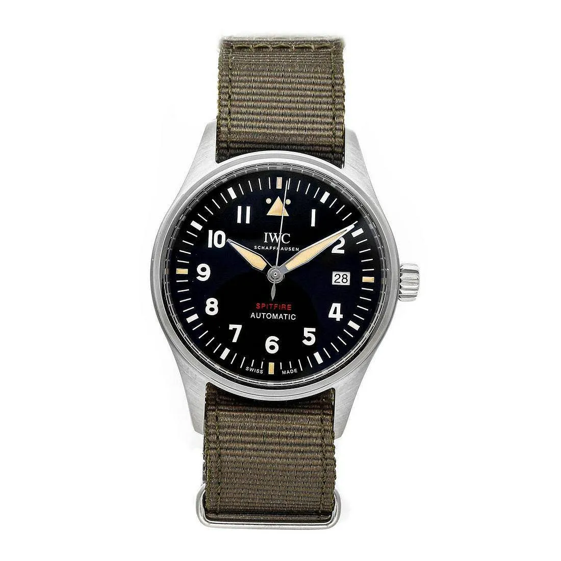 IWC Pilot Spitfire IW326801 39mm Stainless steel Black