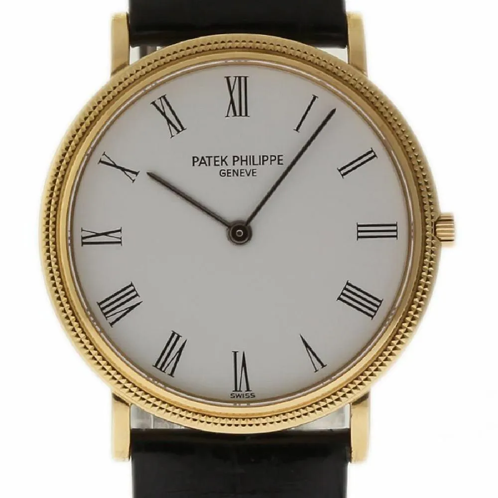 Patek Philippe Calatrava 3744J 33mm Yellow gold Silver