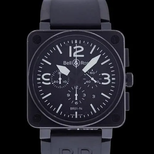 Bell & Ross BR01-94 46mm Stainless steel and PVD Black