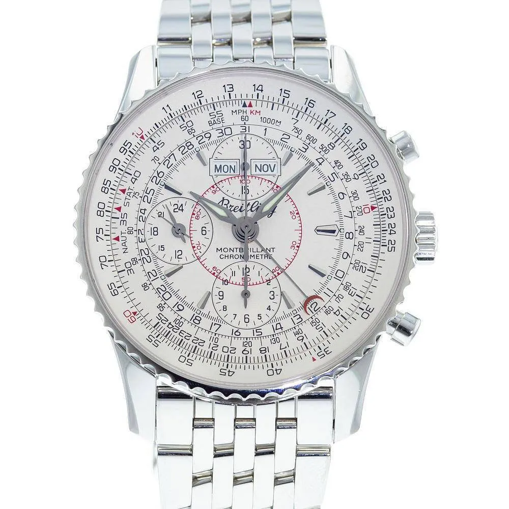 Breitling Montbrillant 43mm Stainless steel White