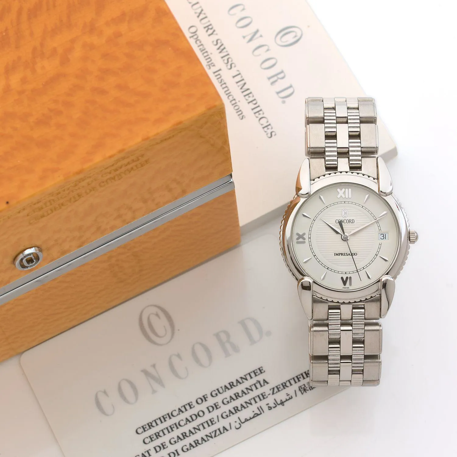 Concord Impresario 14C2212 34mm Stainless steel White