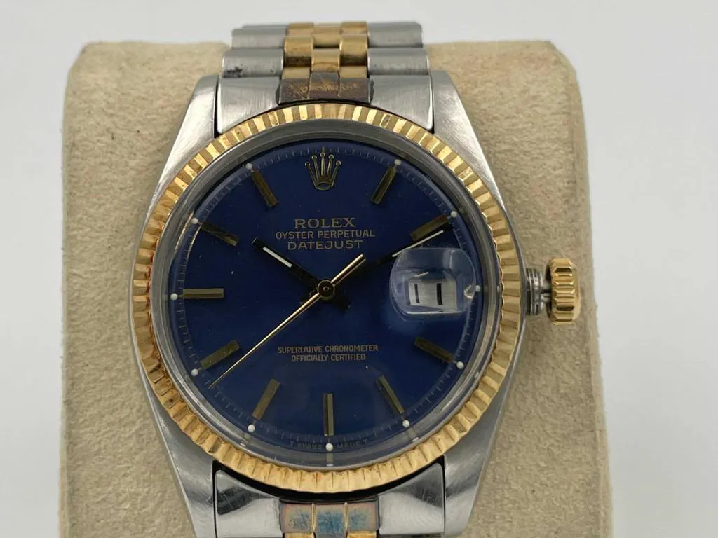Rolex Datejust 36 1601 36mm Yellow gold and stainless steel Blue 5