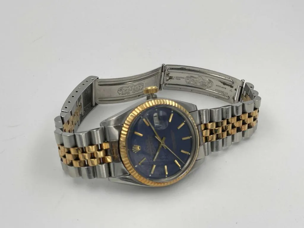 Rolex Datejust 36 1601 36mm Yellow gold and stainless steel Blue 4