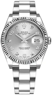 Rolex Oyster Perpetual Date 115234-0012 White gold and Stainless steel Silver