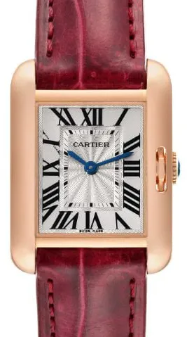 Cartier Tank W5310027 30mm Rose gold Silver