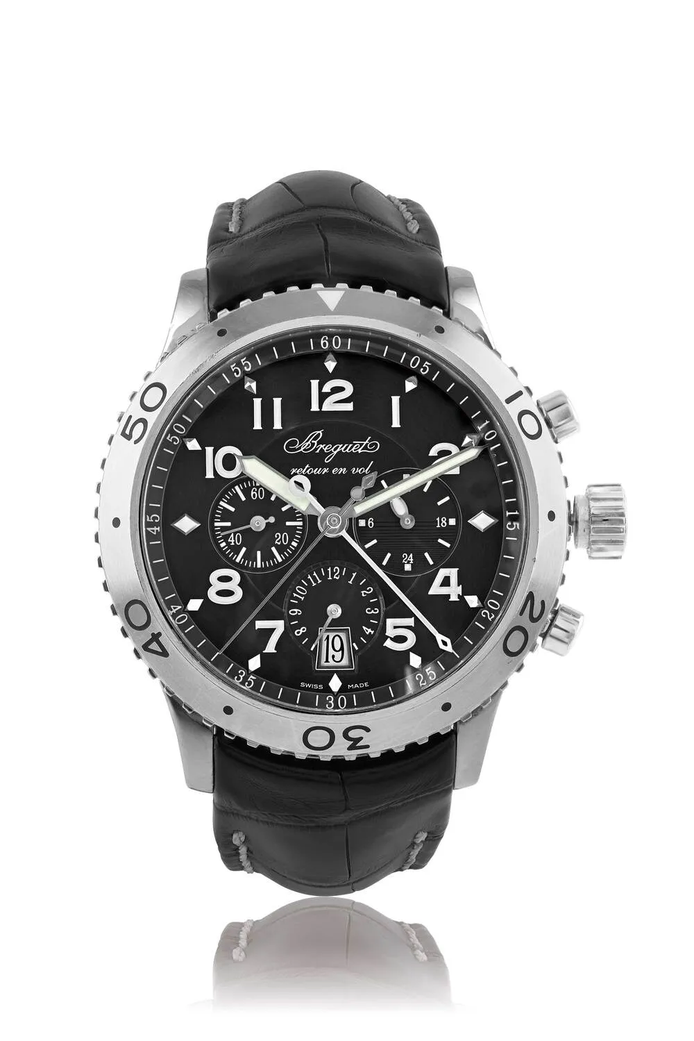 Breguet Type XX - XXI - XXII 3810 42.5mm Stainless steel Black