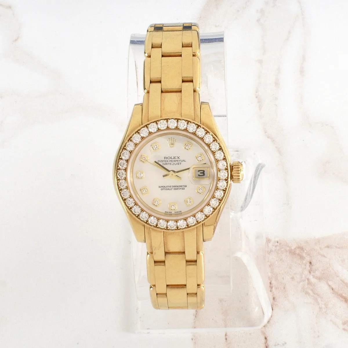 Rolex Pearlmaster 80298 29mm Yellow gold Mother-of-pearl