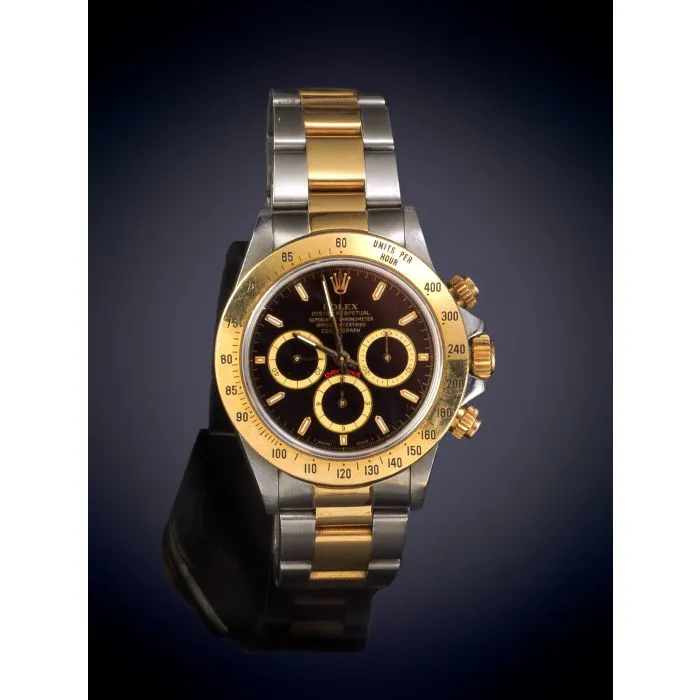 Rolex Daytona 16523 39mm Yellow gold and stainless steel Black