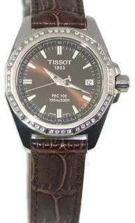 Tissot PRC 100 T22.1.111.1 28mm Stainless steel Brown