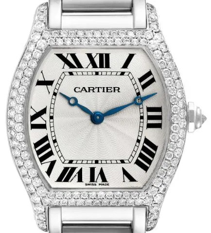 Cartier Tortue WA504351 33mm White gold Silver