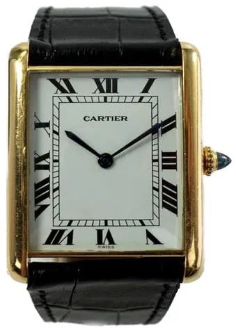 Cartier Tank 28mm Yellow gold White