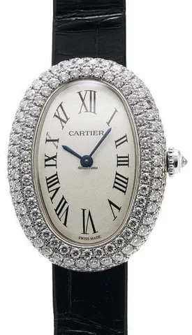 Cartier Baignoire WJBA0015 White gold Silver