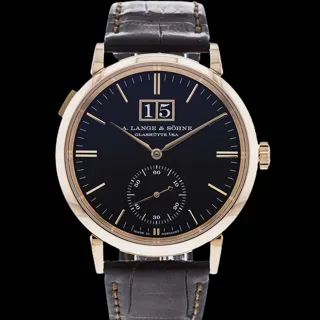 A. Lange & Söhne Saxonia Rose gold Black