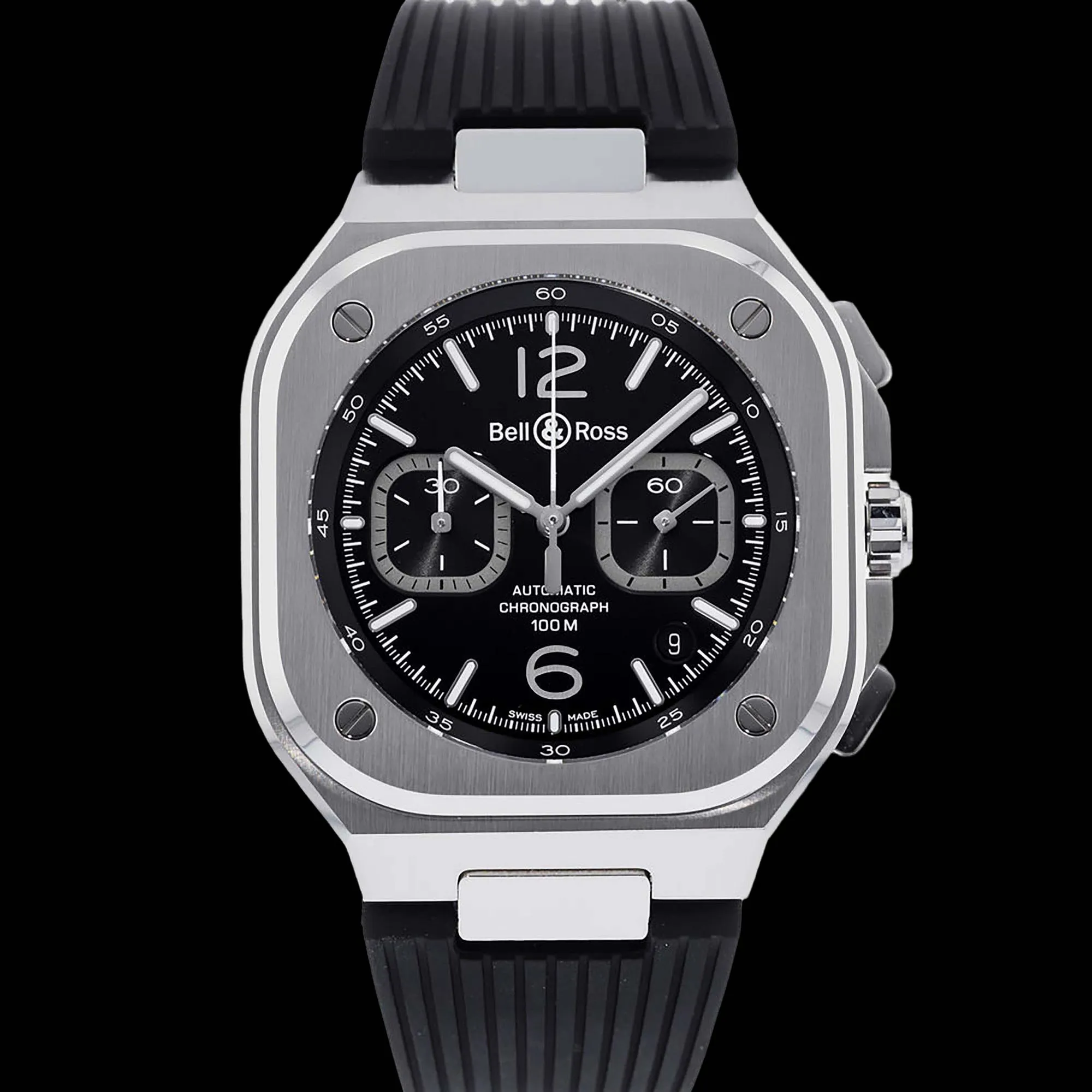 Bell & Ross BR 05 Chronograph 43mm Stainless steel Black