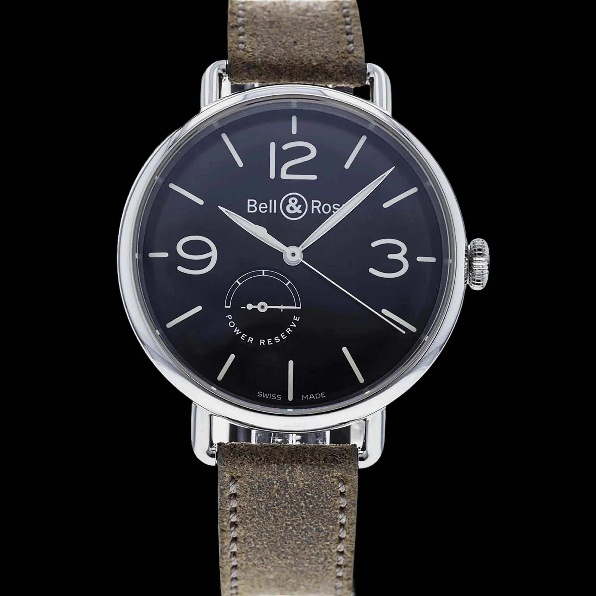 Bell & Ross BRWW1-97 45mm Stainless steel Black