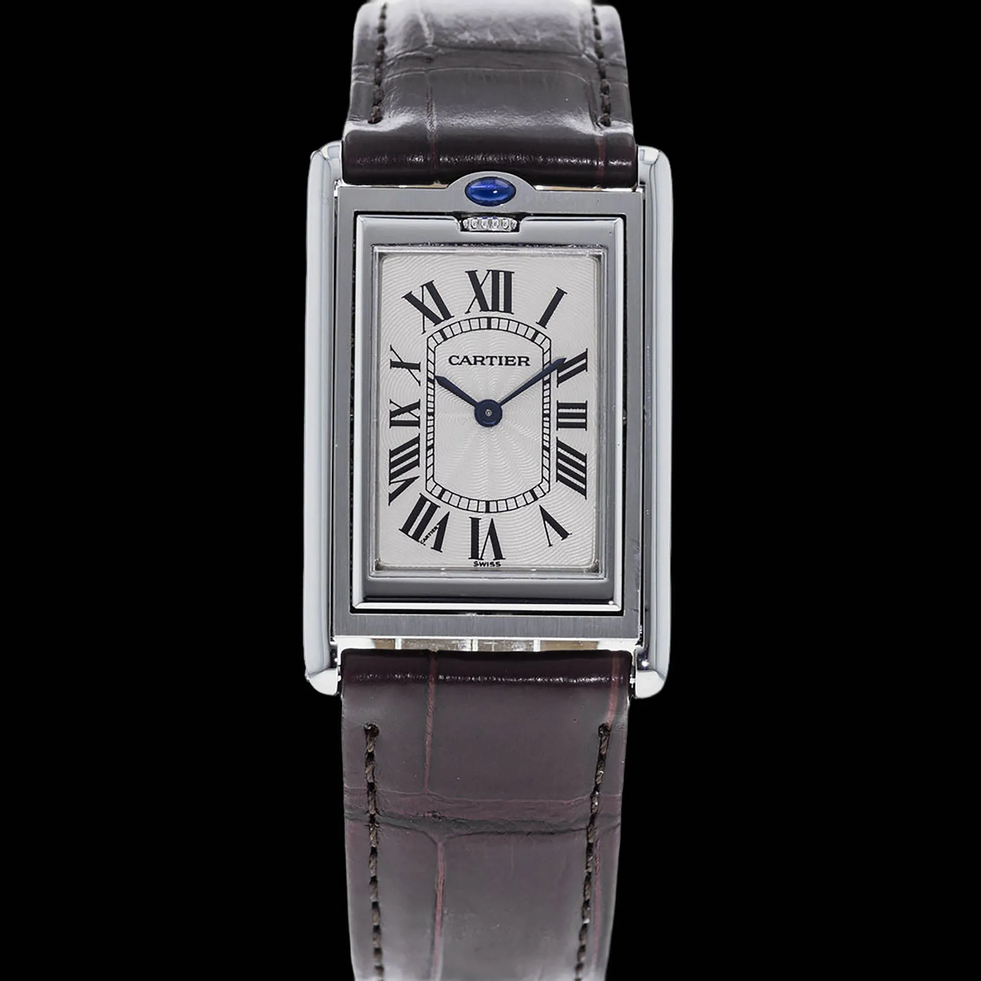 Cartier Tank Basculante 26mm Stainless steel White