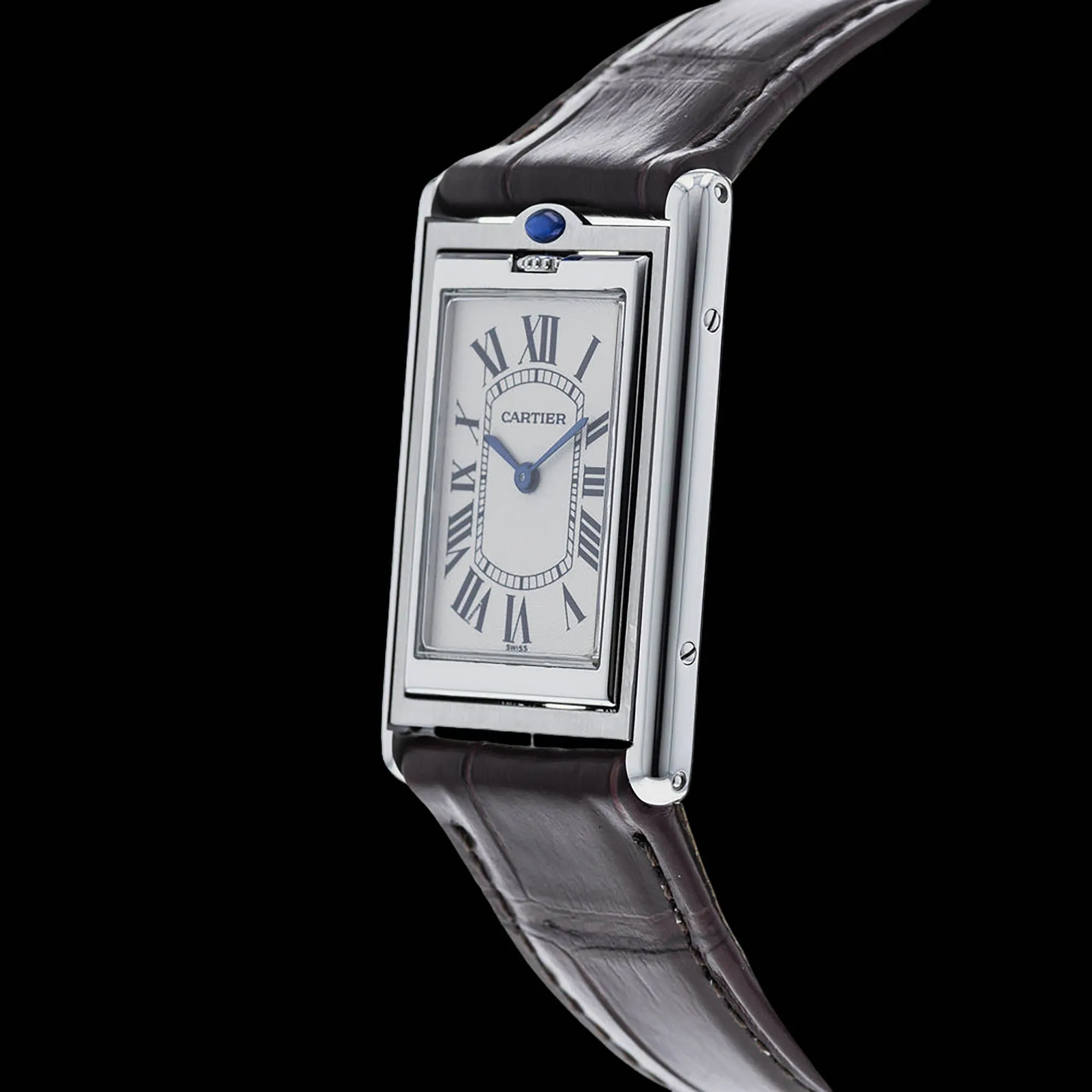 Cartier Tank Basculante 26mm Stainless steel White 1