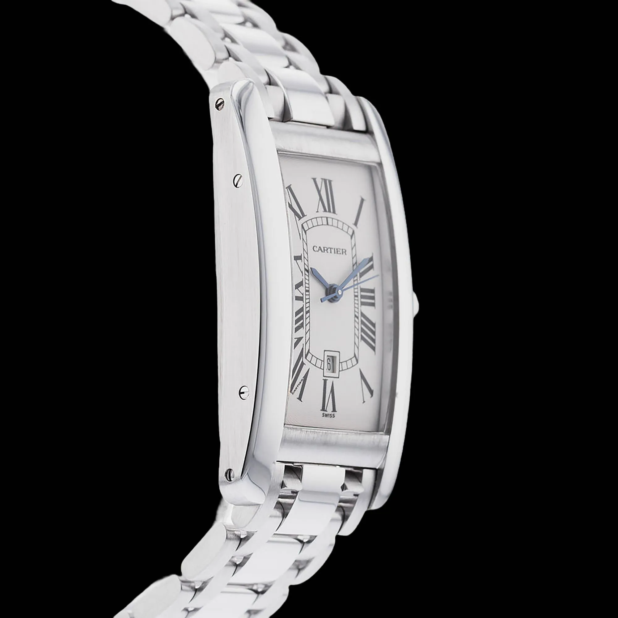 Cartier American Tank 23mm White gold White 2