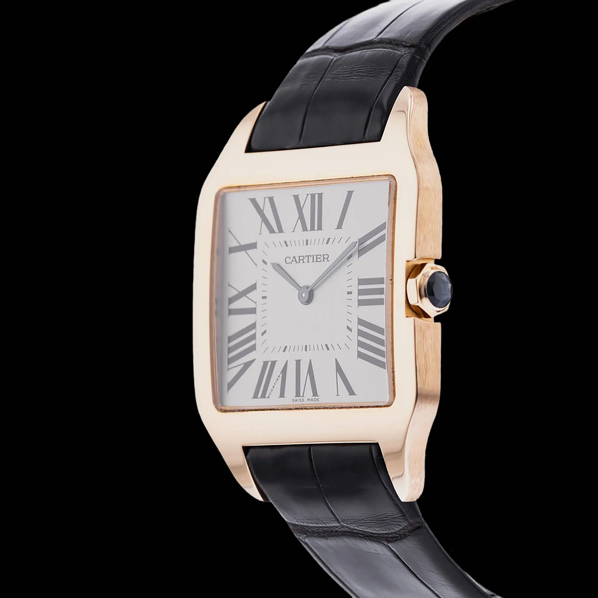 Cartier Santos 34.5mm Rose gold White 3