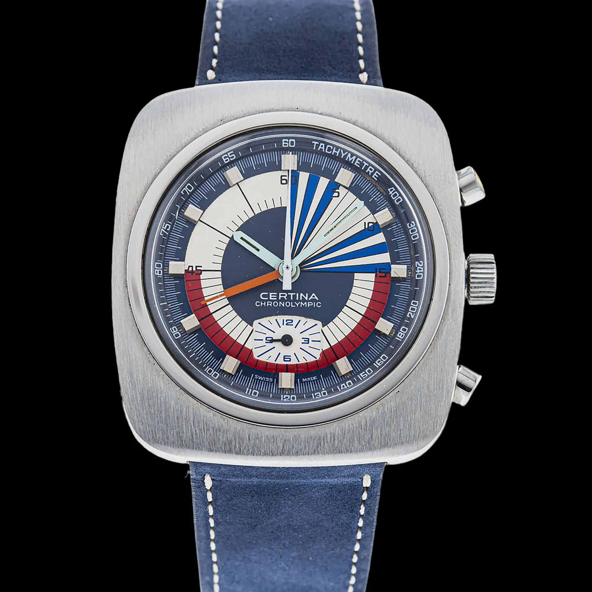 Certina Chronolympic 39mm Stainless steel Blue