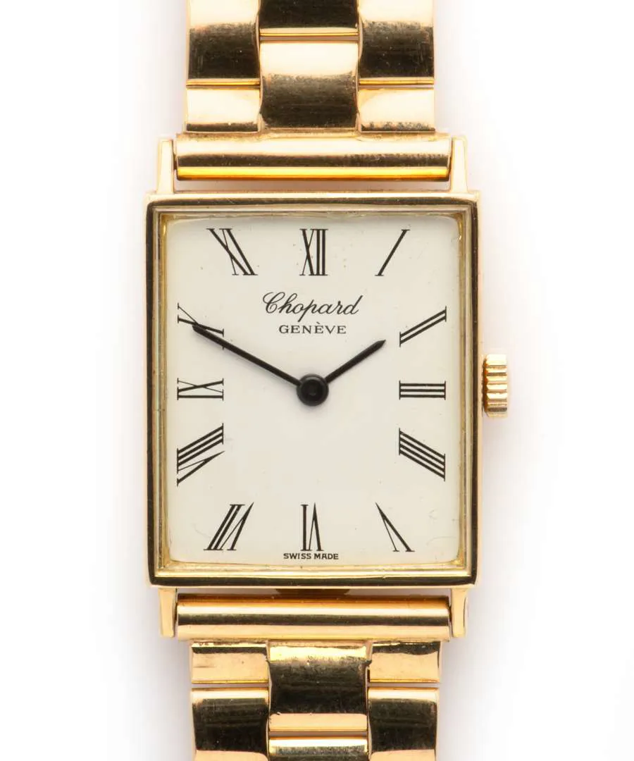 Chopard Tank 2060 24mm Yellow gold White