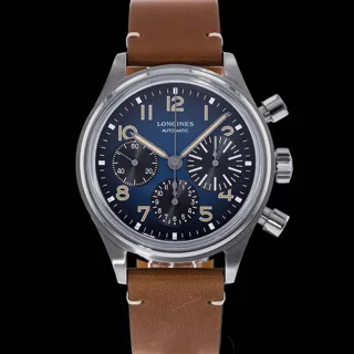 Longines Avigation Titanium Blue