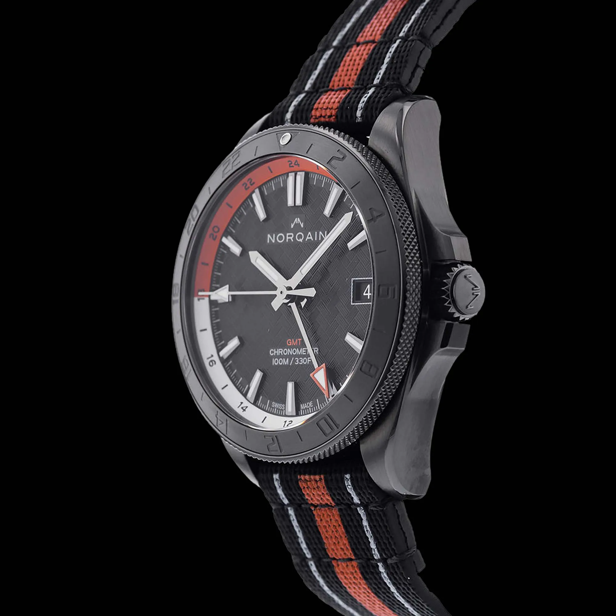 Norqain Adventure Neverest GMT 41mm Black DLC Black 1