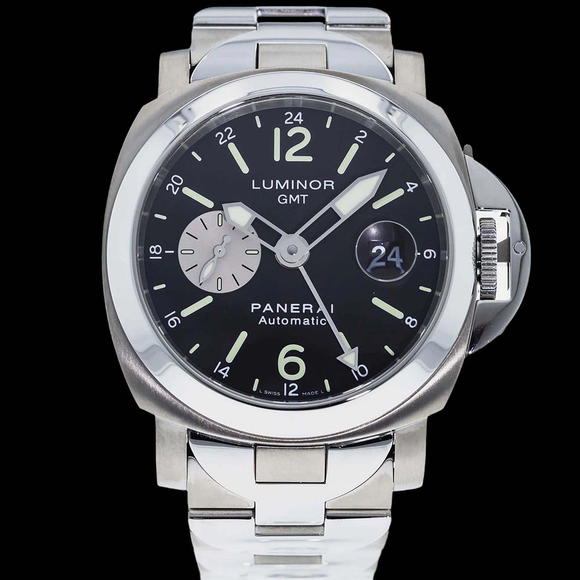 Panerai Luminor GMT 44mm Stainless steel Black