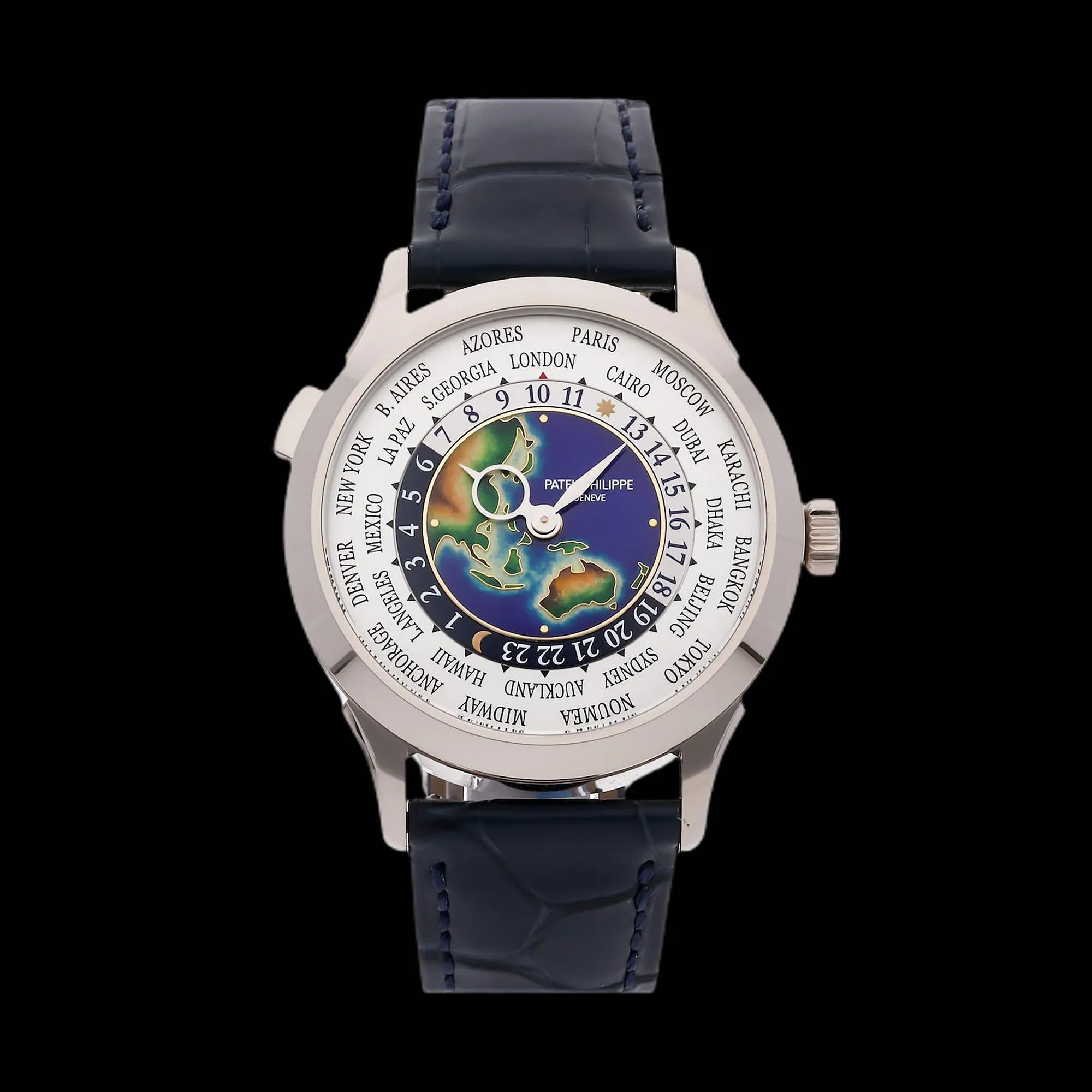 Patek Philippe World Time 5231G 38mm White gold Enamel