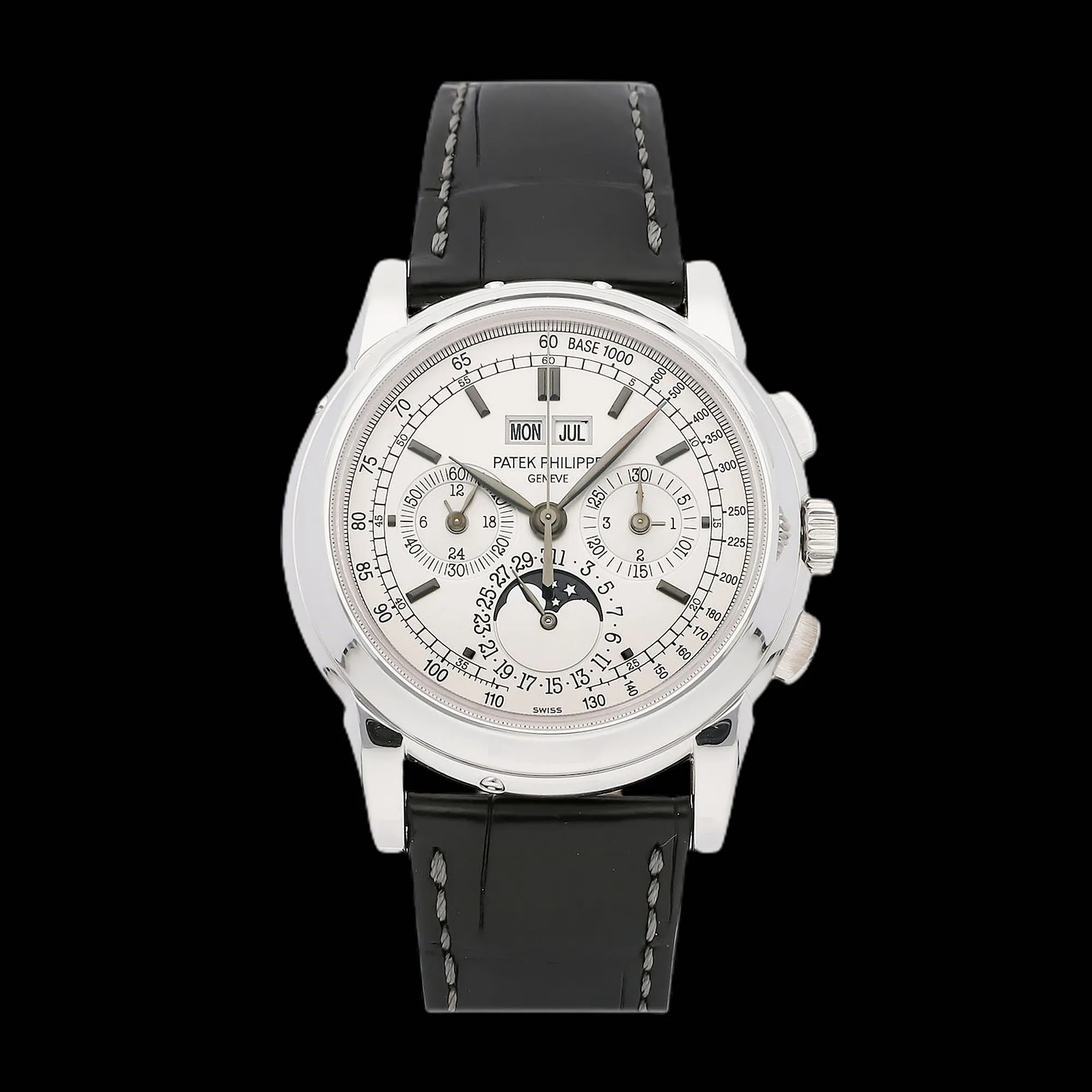 Patek Philippe Grand Complications Perpetual Calendar Chronograph 40mm White gold White