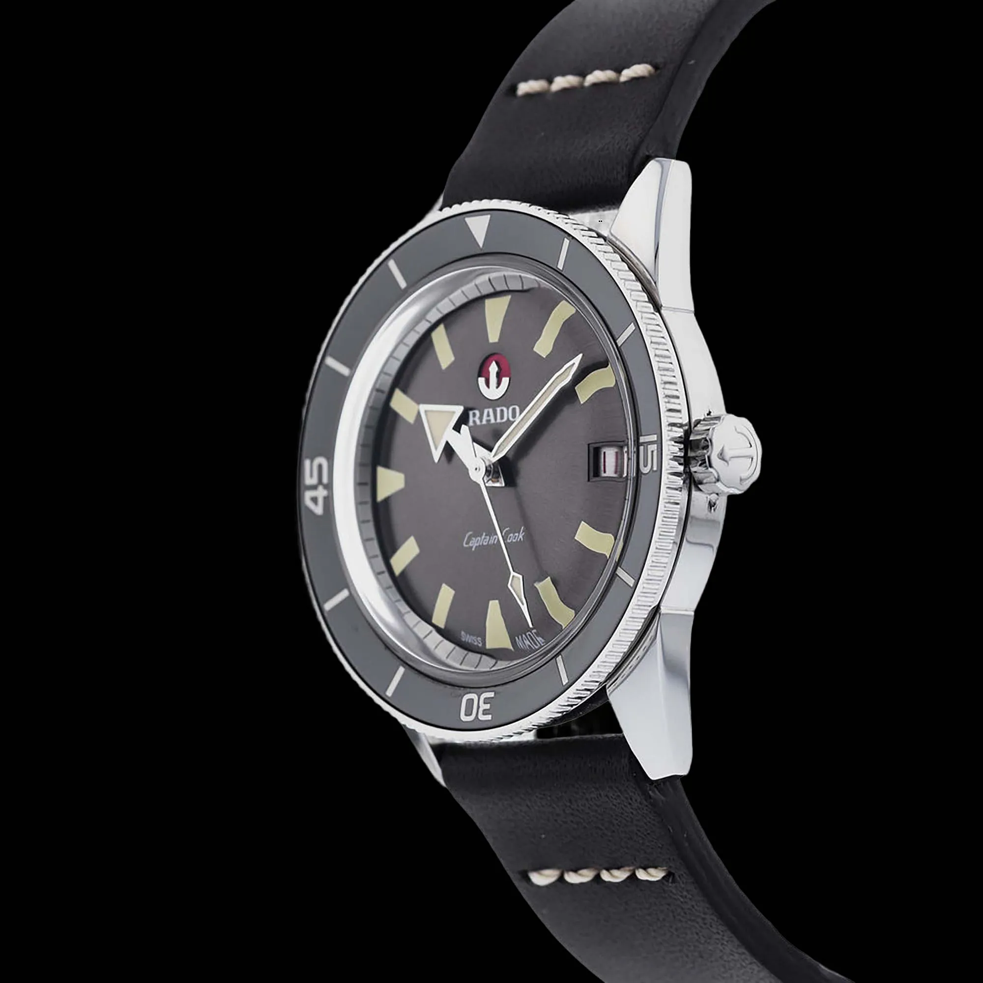 Rado Captain Cook 37mm Stainless steel Brown 1