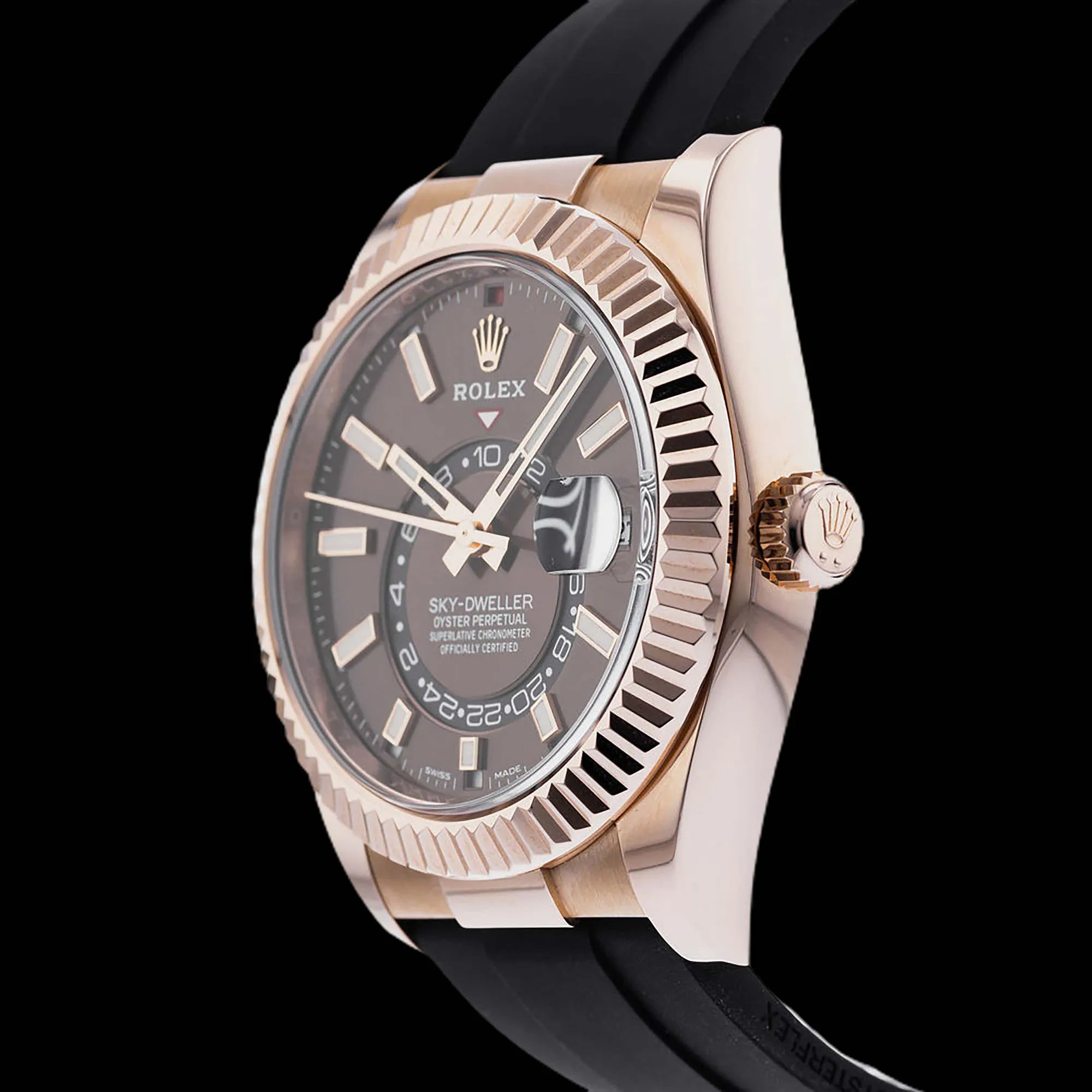 Rolex Sky-Dweller 42mm Rose gold Brown 2