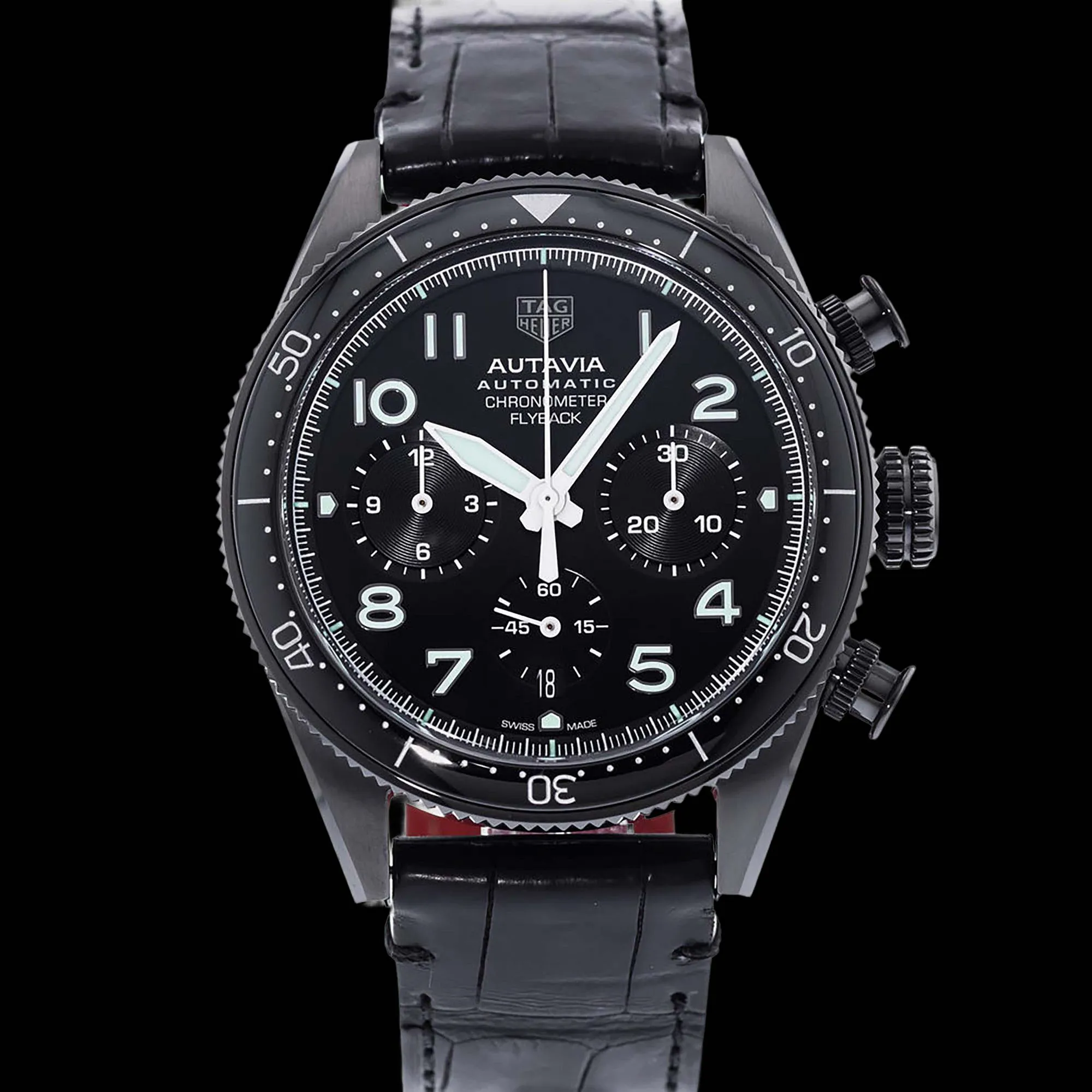 TAG Heuer Autavia 42mm Stainless steel and PVD Black