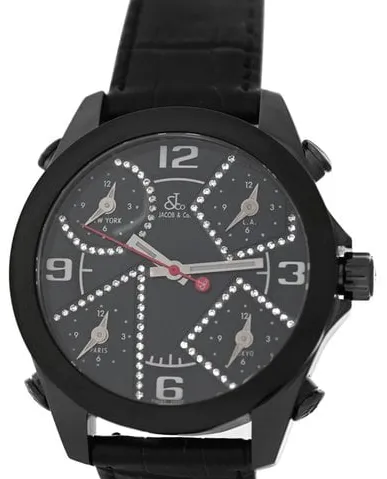 Jacob & Co. Five Time Zone JCM-2BCDA 40mm Steel Black