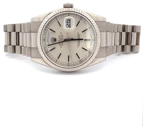 Rolex Day-Date 36 118239 36mm White gold Silver