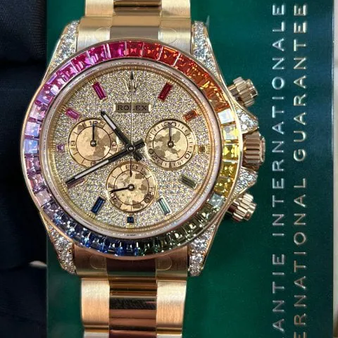 Rolex Daytona 116598 RBOW 40mm Yellow gold Gold(solid)