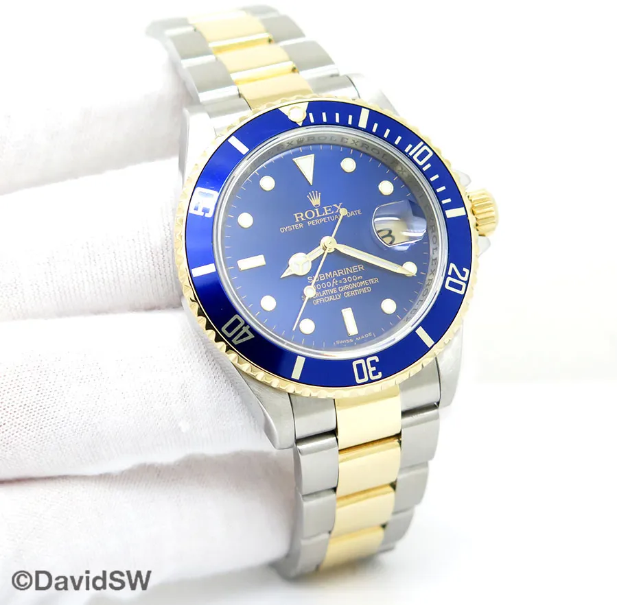 Rolex Submariner Date 16613LB 40mm 18K/SS Blue