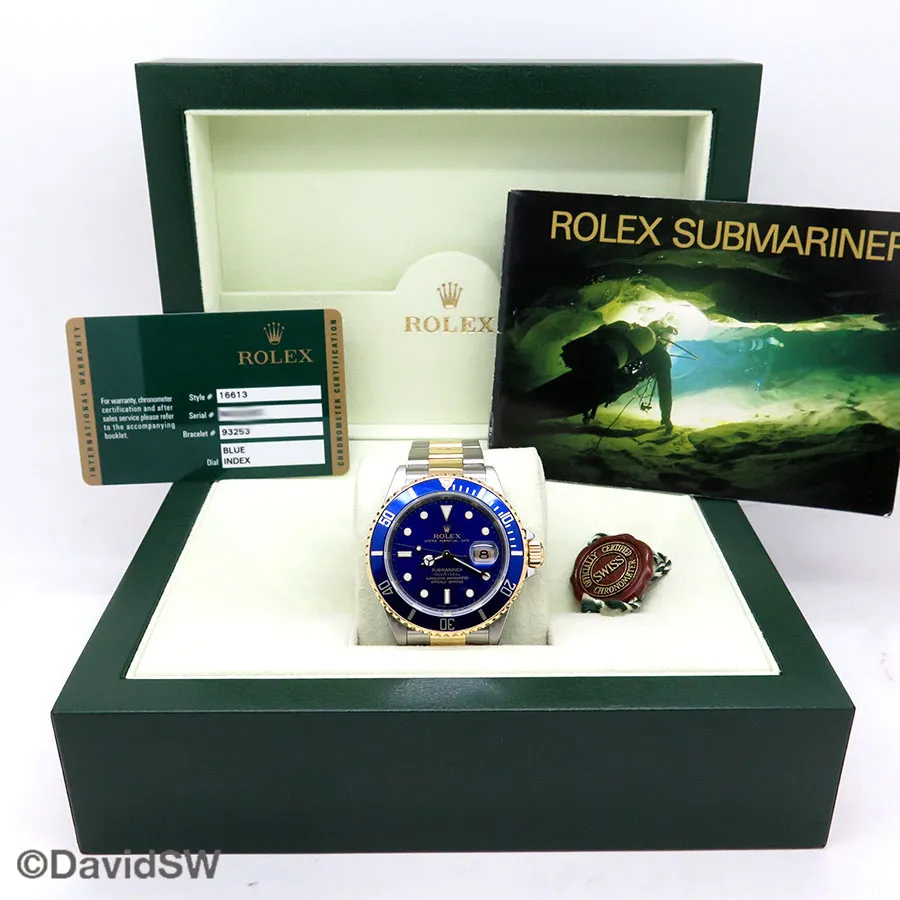 Rolex Submariner Date 16613LB 40mm 18K/SS Blue 1